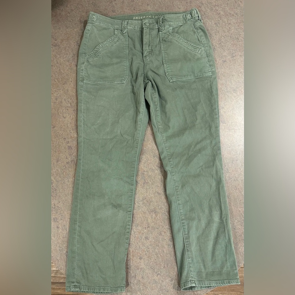 American Eagle Green Cargo Pants
